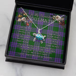 Sea Turtle Necklace To My Beautiful Soulmate Necklace In Your Eyes I Have Found My Home Clan Elphinstone Tartan Blue Turtle Necklace