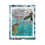 Scotstee Shop - Personalized Gift Letter For My Husband Cute Man Present Fleece Blanket