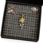 To My Beautiful Soulmate Sunflower Necklace In Your Eyes I Have Found My Home Clan MacKenzie Weathered Tartan Jewelry For Girlfriend, Tartan Sunflower Pendant Necklace, Scottish Tartan Jewelry, valentine necklace, necklace girlfriend, necklace for wife, cute necklaces for girlfriend, jewelry for girlfriend, to my soulmate necklace, to my future wife necklace