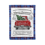 Tartan Blanket Vintage Red Truck with Christmas Tree Family Scottish Clan Elliot plaid blanket, red plaid blanket, buffalo plaid blanket, green plaid blanket, plaid fleece blanket, blue plaid blanket, red tartan blanket, tartan plaid blanket, black and white plaid blanket, , christmas plaid blanket, orange plaid blanket, tartan plaid throw blanket, pink plaid blanket, brown plaid blanket, buffalo check blanket