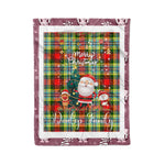 Personalized Gift Tartan Plaid Blanket Clan Dundee With Funny Santa Snowman Reindeer Merry Christmas Fleece Blanket, Home Living Room, Plaid Blanket, Tartan Blanket, Scottish Blanket, Buffalo fleece blanket, Christmas Blanket