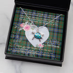 Sea Turtle Necklace Gift for My Beautiful Girlfriend Valentines Necklace Clan Cochrane Ancient Tartan Blue Turtle Necklace