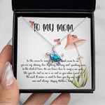 Opal Turtle Necklace - Mom Necklace, Gift Necklace For Mom Always Love You, Mother Neckalce