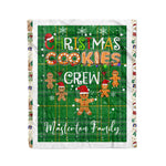 Fleece Blanket - Personalized Gift Tartan Plaid Blanket Clan Masterton With Christmas Cookie Baking Crew Christmas Gift Fleece Blanket