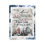 Scotstee Shop - Personalized Gift Love Quote For Girlfriend Lovely Couple Gift Shoes Fleece Blanket