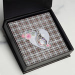 Rising Phoenix Necklace - Valentine Necklace Clan Borthwick Tartan Gift for Girlfriend, Gift for My Wife Rising Phoenix Necklace