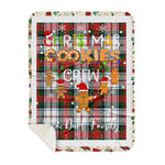 Personalized Gift Tartan Plaid Blanket Clan MacDuff Dress Modern With Christmas Cookie Baking Crew Christmas Gift Sherpa Blanket, tartan sherpa blanket,buffalo plaid sherpa blanket,christmas sherpa blanket,Christmas Throw Blanket,green plaid sherpa blanket,green sherpa blanket