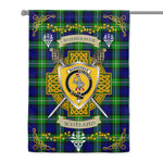 House Flag - Bannerman Irish Shield Celtic Cross Tartan Garden Flag St Patrick's Day Garden Flag