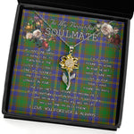 To My Beautiful Soulmate Sunflower Necklace In Your Eyes I Have Found My Home Clan Strange of Balcaskie Tartan Jewelry For Girlfriend, Tartan Sunflower Pendant Necklace, Scottish Tartan Jewelry, valentine necklace, necklace girlfriend, necklace for wife, cute necklaces for girlfriend, jewelry for girlfriend, to my soulmate necklace, to my future wife necklace