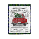 Tartan Blanket Vintage Red Truck with Christmas Tree Family Scottish Clan MacNeill Of Barra plaid blanket, red plaid blanket, buffalo plaid blanket, green plaid blanket, plaid fleece blanket, blue plaid blanket, red tartan blanket, tartan plaid blanket, black and white plaid blanket, , christmas plaid blanket, orange plaid blanket, tartan plaid throw blanket, pink plaid blanket, brown plaid blanket, buffalo check blanket