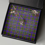 To My Beautiful Soulmate Necklace In Your Eyes I Have Found My Home Clan Adam Tartan Crown Pendant Necklace