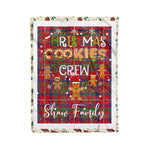 Personalized Gift Tartan Plaid Blanket Clan Shaw With Christmas Cookie Baking Crew Christmas Gift Blanket, Plaid Blanket, Christmas Fleece Blanket, Christmas Blanket, Tartan Blanket, Scottish Blanket, Scotland Blanket, Family Name Blanket, Custom Blanket, Personalized Blanket