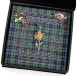 To My Beautiful Soulmate Sunflower Necklace In Your Eyes I Have Found My Home Clan Stevenson Tartan Jewelry For Girlfriend, Tartan Sunflower Pendant Necklace, Scottish Tartan Jewelry, valentine necklace, necklace girlfriend, necklace for wife, cute necklaces for girlfriend, jewelry for girlfriend, to my soulmate necklace, to my future wife necklace