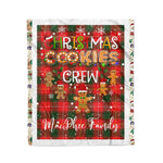 Personalized Gift Tartan Plaid Blanket Clan MacPhee With Christmas Cookie Baking Crew Christmas Gift Blanket, Plaid Blanket, Christmas Fleece Blanket, Christmas Blanket, Tartan Blanket, Scottish Blanket, Scotland Blanket, Family Name Blanket, Custom Blanket, Personalized Blanket