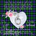 Rising Phoenix Necklace - Valentine Necklace Clan Blair Modern Tartan Gift for Girlfriend, Gift for My Wife Rising Phoenix Necklace