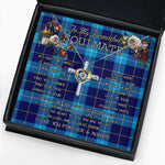 To My Beautiful Soulmate Necklace In Your Eyes I Have Found My Home Clan McKerrell Tartan Cross Dancing Necklace