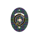 Wood Scottish Clan Plaid Ornament Gift. Christmas Tree Ornament Wood Clan Tartan Ornament,  ceramic ornament, personalized christmas ornaments, christmas tree ornaments, christmas door decorations, Plaid Ornament, Tartan Ceramic Ornament