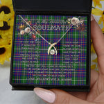 To My Beautiful Soulmate Necklace In Your Eyes I Have Found My Home Clan Inglis Tartan Wishbone Dancing Necklace