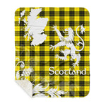 Sherpa Blanket - Tartan Blanket Thistle and Lion Scottish Clan MacLeod of Lewis Modern Plaid Blanket, plaid sherpa blanket queen,purple sherpa blanket,queen sherpa blanket,queen size sherpa blanket,red sherpa blanket,scottish tartan blankets,sherpa blanket,sherpa christmas blanket