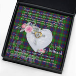 Gift For My Beautiful Girlfriend Necklace Valentine Necklace Clan Durie Tartan Cross Dancing Necklace Scottish Tartan Jewelry