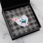Sea Turtle Necklace Gift for My Beautiful Girlfriend Valentines Necklace Clan Moffat Tartan Blue Turtle Necklace
