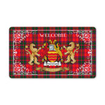 Doormat - Tartan Door Mat The Family Drummond Modern Welcome Mat, Plaid Doormat Scottish
