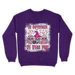 Sugar Skull Halloween Pink Ribbon Breast Cancer Awareness Womens Halloween Sweatshirts, Halloween Sweatshirt Plus Size - Scotstee Shop