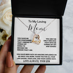 Love Dancing Necklace - To My Loving Mom - Love Always Your Son Necklace