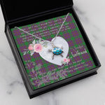 Sea Turtle Necklace Gift for My Beautiful Girlfriend Valentines Necklace Clan Logan Tartan Blue Turtle Necklace