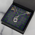 To My Beautiful Soulmate Necklace In Your Eyes I Have Found My Home Clan MacKinlay Modern Tartan Rising Phoenix Necklace
