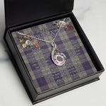 To My Beautiful Soulmate Necklace In Your Eyes I Have Found My Home Clan Cunningham Dress Blue Tartan Rising Phoenix Necklace