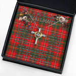 To My Beautiful Soulmate Necklace In Your Eyes I Have Found My Home Clan Hay Modern Tartan Cross Dancing Necklace