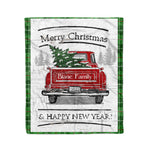 Tartan Blanket Vintage Red Truck with Christmas Tree Family Scottish Clan Blane plaid blanket, red plaid blanket, buffalo plaid blanket, green plaid blanket, plaid fleece blanket, blue plaid blanket, red tartan blanket, tartan plaid blanket, black and white plaid blanket, , christmas plaid blanket, orange plaid blanket, tartan plaid throw blanket, pink plaid blanket, brown plaid blanket, buffalo check blanket
