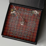 To My Beautiful Soulmate Necklace In Your Eyes I Have Found My Home Clan Davis Tartan Crown Pendant Necklace