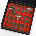 To My Beautiful Soulmate Necklace In Your Eyes I Have Found My Home Clan Darroch Tartan Cross Dancing Necklace