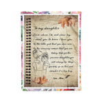 Scotstee Shop - Scotstee Shop Fleece Blanket Personalized gift Daughter Letter To My Daughter From Mom Mother Day Gifts fleece blanket