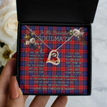 To My Beautiful Soulmate Necklace In Your Eyes I Have Found My Home Clan Graham of Menteith Red Tartan Forever Love Necklace