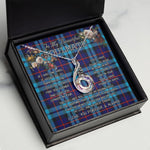 To My Beautiful Soulmate Necklace In Your Eyes I Have Found My Home Clan McCorquodale Tartan Rising Phoenix Necklace