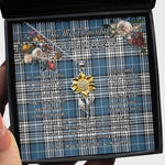To My Beautiful Soulmate Sunflower Necklace In Your Eyes I Have Found My Home Clan Napier Tartan Jewelry For Girlfriend