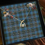 To My Beautiful Soulmate Necklace In Your Eyes I Have Found My Home Clan Cockburn Tartan Wishbone Dancing Necklace