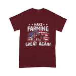 Scotstee Shop - USA Flag Make Farming Great Again Tracter Farming Birthday 4th Of July Shirt
