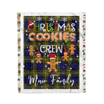Fleece Blanket - Personalized Gift Tartan Plaid Blanket Clan Muir With Christmas Cookie Baking Crew Christmas Gift Fleece Blanket