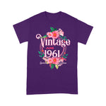 Womens Birthday Gift Born In June 1961 Flowers Birthday Gift Birthday Shirt 60th birthday gifts - Scotstee Shop