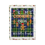 Personalized Gift Tartan Plaid Blanket Clan MacKellar With Christmas Cookie Baking Crew Christmas Gift Blanket, Plaid Blanket, Christmas Fleece Blanket, Christmas Blanket, Tartan Blanket, Scottish Blanket, Scotland Blanket, Family Name Blanket, Custom Blanket, Personalized Blanket