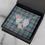 Rising Phoenix Necklace - Valentine Necklace Clan Mitchell Ancient Tartan Gift for Girlfriend, Gift for My Wife Rising Phoenix Necklace
