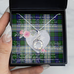Rising Phoenix Necklace - Valentine Necklace Clan Blackwatch Modern Tartan Gift for Girlfriend, Gift for My Wife Rising Phoenix Necklace
