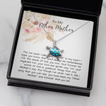 Bonus Mom Necklace, To My Other Mother Necklace, Gift For Second Mom, Mother-In-Law, Bonus Mom Sea Turtle Necklace
