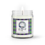 Soy Wax Candle - Buffalo Plaid Candle Clan Badge Colville Tartan Plaid Soy Wax Candle, oil candle, candle handmade, wax candle, soy wax, nature wax, natural soy wax, natural soy candles, natural candle
