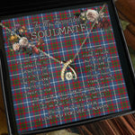 To My Beautiful Soulmate Necklace In Your Eyes I Have Found My Home Clan Dalmahoy Tartan Wishbone Dancing Necklace