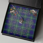 To My Beautiful Soulmate Necklace In Your Eyes I Have Found My Home Clan Hamilton Hunting Modern Tartan Crown Pendant Necklace